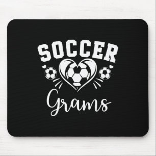Soccer Grams Soccer Heart  Mouse Pad