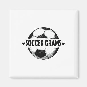 Soccer Grams Soccer Player Sports Team Magnet