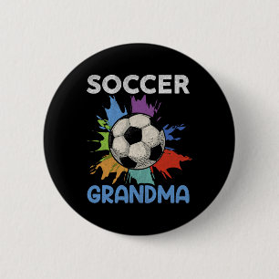 Soccer Grandma _1 6 Cm Round Badge