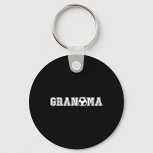 Soccer Grandma 1st Birthday Key Ring