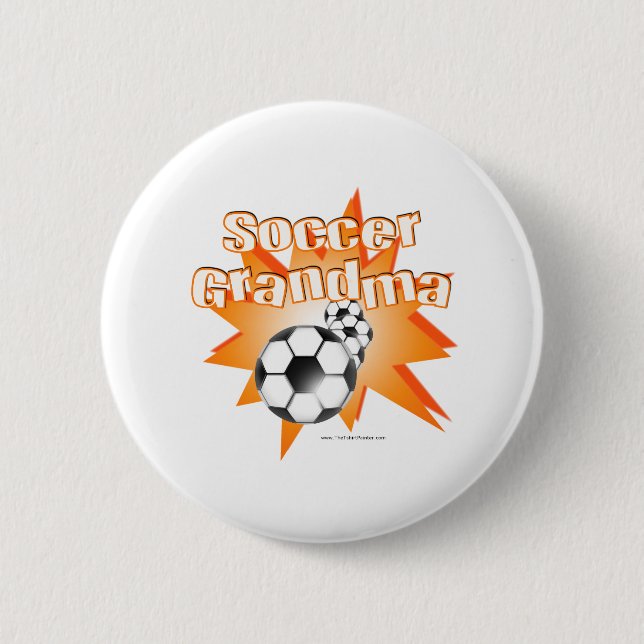 Soccer Grandma 6 Cm Round Badge (Front)