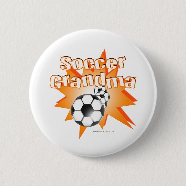 Soccer Grandma 6 Cm Round Badge (Front)