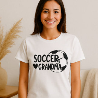 Soccer Grandma Shirt – Cute Heart & Ball Design 
