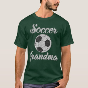 Soccer Grandma Silver Glitter look Love Soccer Tre T-Shirt