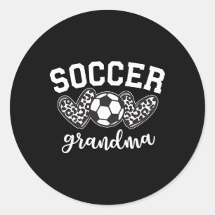 Soccer Grandma Soccer Grandmother Game Day Mother' Classic Round Sticker