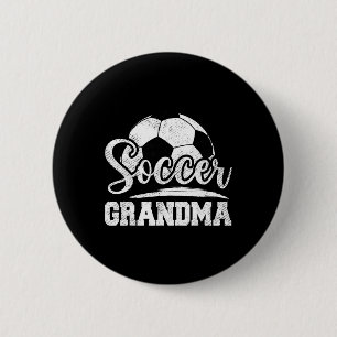 Soccer Grandma Soccer Player Game Day Mother's Day 6 Cm Round Badge