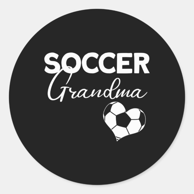 Soccer Grandma Soccer Player Soccer Classic Round Sticker (Front)