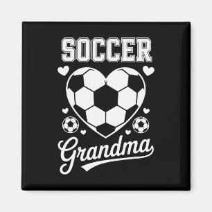 Soccer Grandma Supporting Youth Soccer Players Lif Magnet