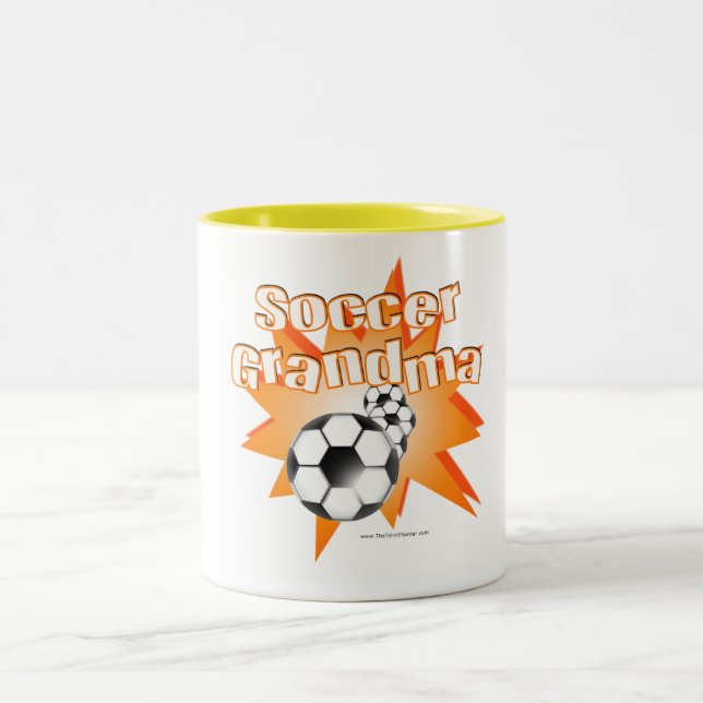 Soccer Grandma Two-Tone Coffee Mug (Center)