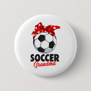 Soccer Grandma Women 6 Cm Round Badge