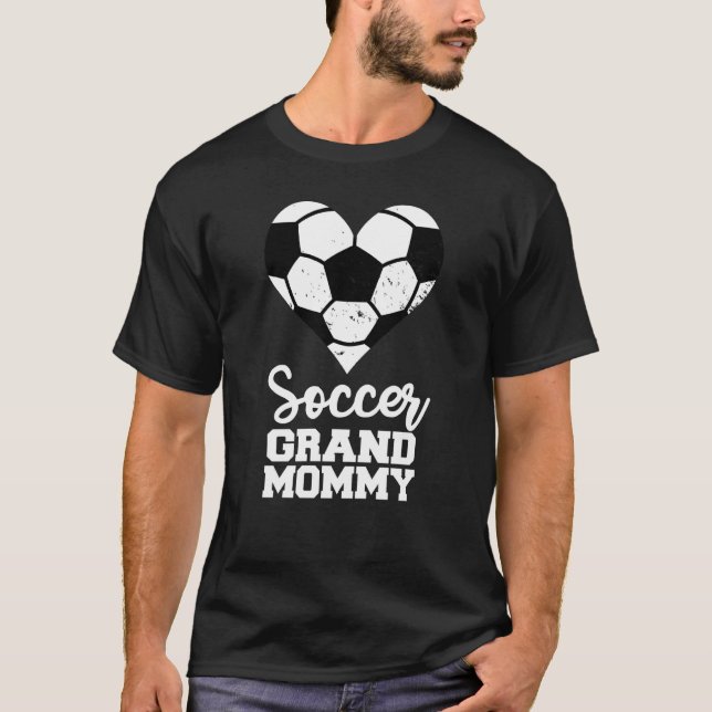 Soccer Grandmommy Soccer Heart Grand Mommy T-Shirt (Front)