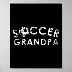 Soccer Grandpa Cool Team Player Fan Gift  Poster