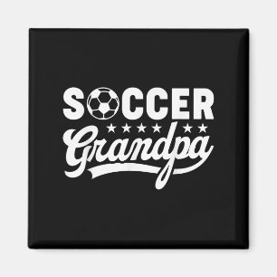 Soccer Grandpa Funny Sports Papa Vintage Humour Magnet