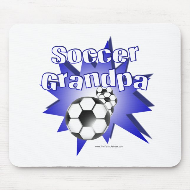 Soccer Grandpa Mouse Pad (Front)