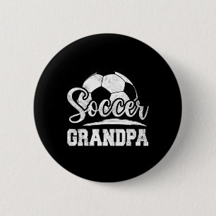 Soccer Grandpa Soccer Player Game Day Father&#; s 6 Cm Round Badge