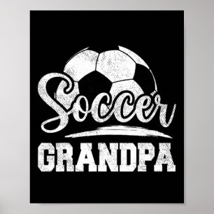 Soccer Grandpa Soccer Player Game Day Father's Day Poster
