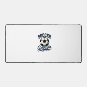 Soccer Grandpa Vintage Engraving Shirt Design_1 Desk Mat