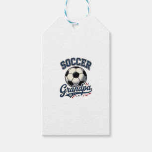 Soccer Grandpa Vintage Engraving Shirt Design_1 Gift Tags
