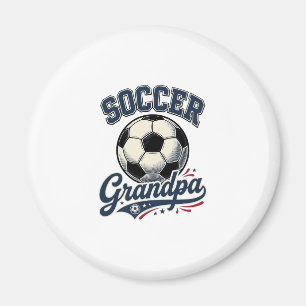 Soccer Grandpa Vintage Engraving Shirt Design_1 Magnet