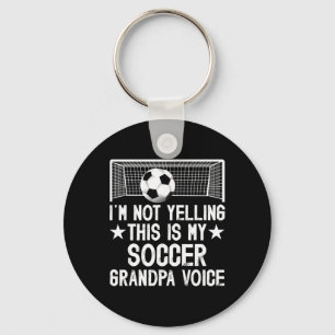 Soccer Grandpa Voice Grandpa Of A Soccer Player Gr Key Ring