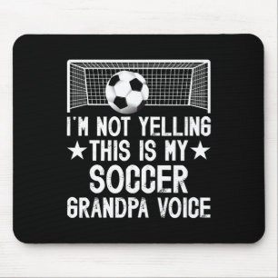 Soccer Grandpa Voice Grandpa Of A Soccer Player Gr Mouse Pad