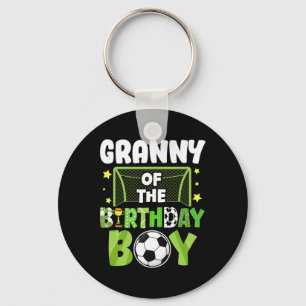 Soccer Granny Birthday Boy Party Soccer Family Mat Key Ring