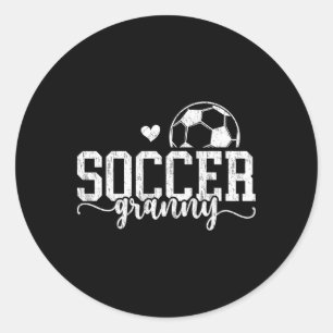 Soccer Granny Grandma Proud Granny Of A Soccer Pla Classic Round Sticker
