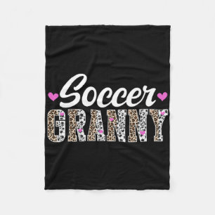 Soccer Granny Of A Soccer Player Granny Grandma Le Fleece Blanket