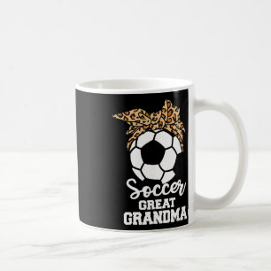 Soccer Great Grandma Funny Soccer Player Leopard G Coffee Mug
