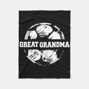 Soccer Great Grandma Soccer Byll Split Funny Socce Fleece Blanket