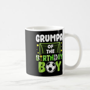 Soccer Grumpa Birthday Boy Party Soccer Family Mat Coffee Mug