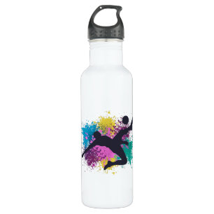 Soccer Grungy Colour Splashes 710 Ml Water Bottle