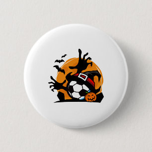 Soccer Halloween Night  6 Cm Round Badge
