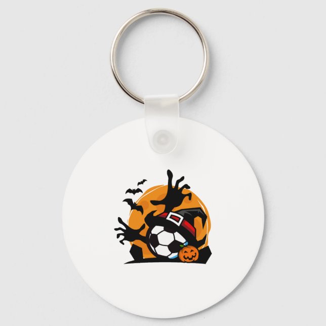 Soccer Halloween Night  Key Ring (Front)