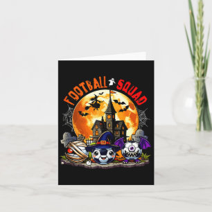 Soccer halloween squad three horror equipment card