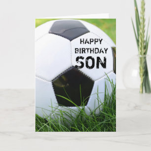 Soccer Happy Birthday Son Card