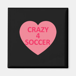 Soccer - Heart Love Valentines Day Personalised Ca Magnet
