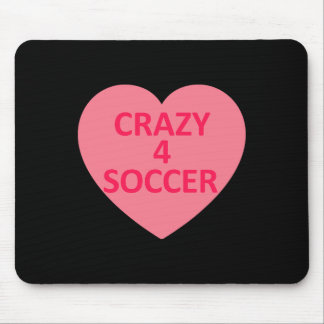 Soccer - Heart Love Valentines Day Personalised Ca Mouse Pad