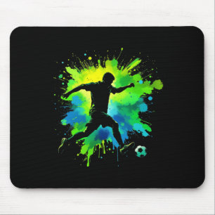 Soccer Heart Skeleton Hand Halloween Costume Men K Mouse Pad