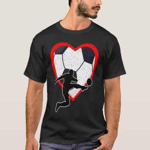 Soccer Heart Sport Love Anti Valentines Day T-Shirt