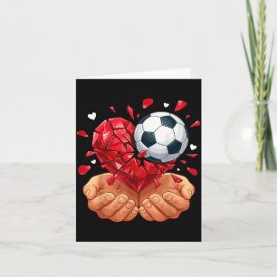 Soccer Heart Valentines Day Card