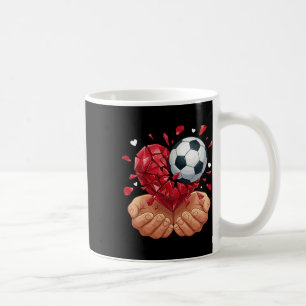 Soccer Heart Valentines Day  Coffee Mug