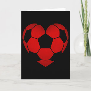 Soccer Heart Valentine's Day For Boys Girls Kids Card