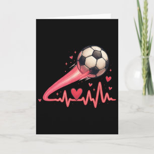 Soccer Heartbeat Motion Energy Art Card