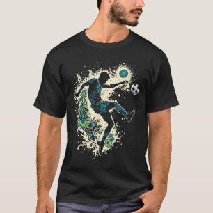 Soccer Heartbeat Retro Soccer Player Men Women Kid T-Shirt