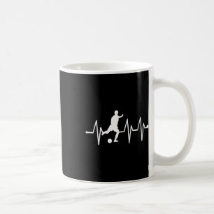 Soccer Heartbeat Shirt - Funny Soccer T Shirt Coffee Mug