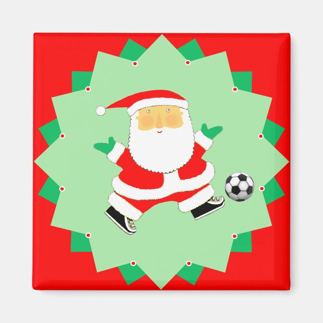 Soccer Holiday Gift Stocking Stuffers Magnet (Front)