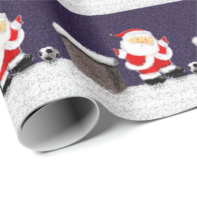 Soccer Holiday Gift Wrapping Paper (Roll Corner)