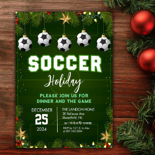 Soccer Holiday Party Invitation