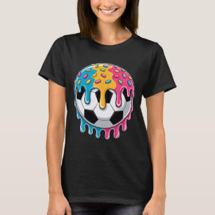 Soccer Ice Cream Boys Soccer Drip With Sprinkles S T-Shirt